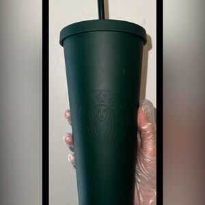 Starbucks matte hunter green tumbler